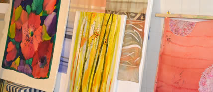 Pintura Sobre Seda, Taller Elke